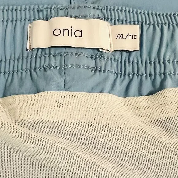 NWT Onia The Charles 5” Swim Trunks in Vintage Blue XXL Quick Dry Tailored Fit